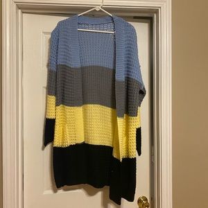 Long multicolored cardigan. Perfect condition. Size Medium.